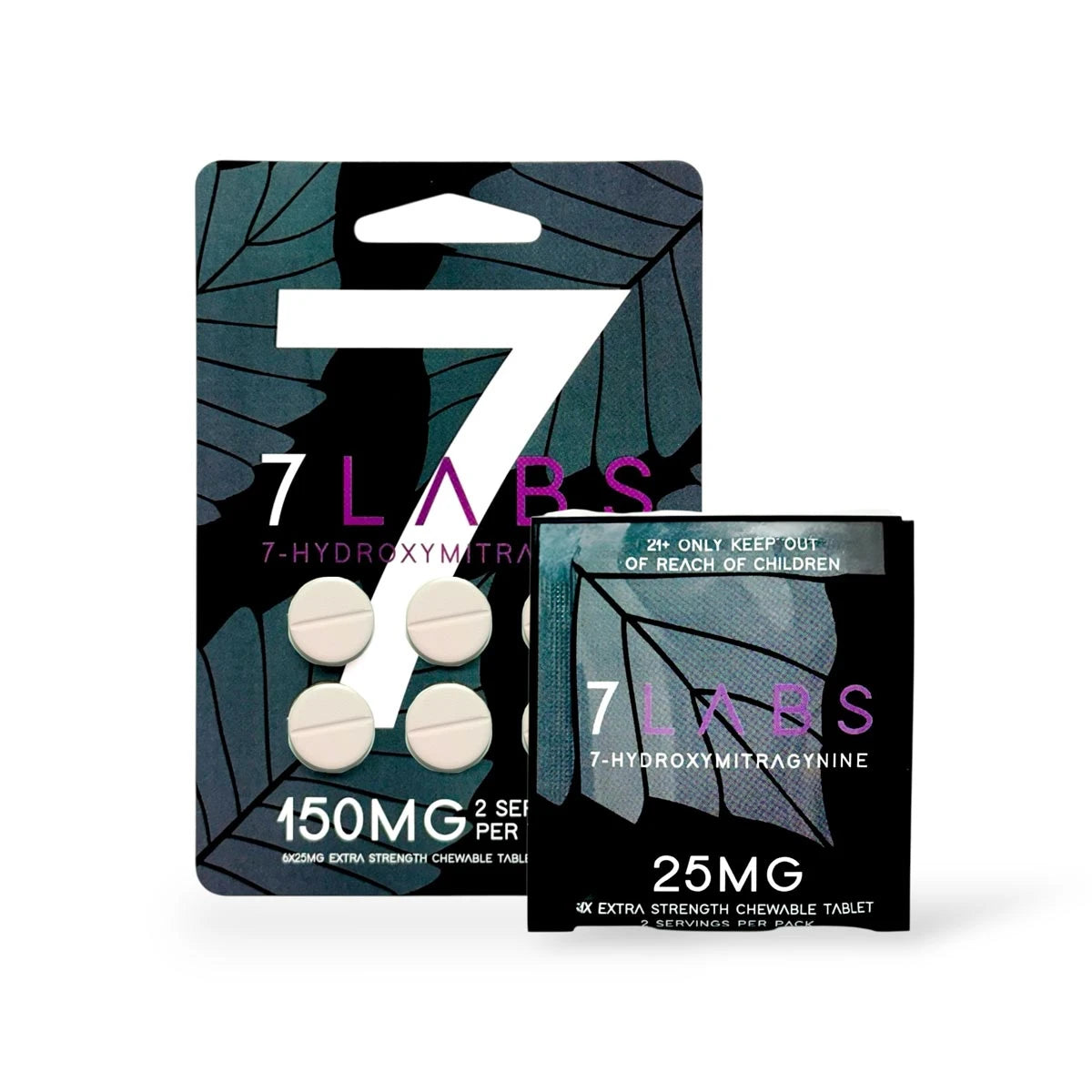 7 Labs 7-Hydroxymitragynine Extra Strength Chewable Tablets | 25MG Per Tablet