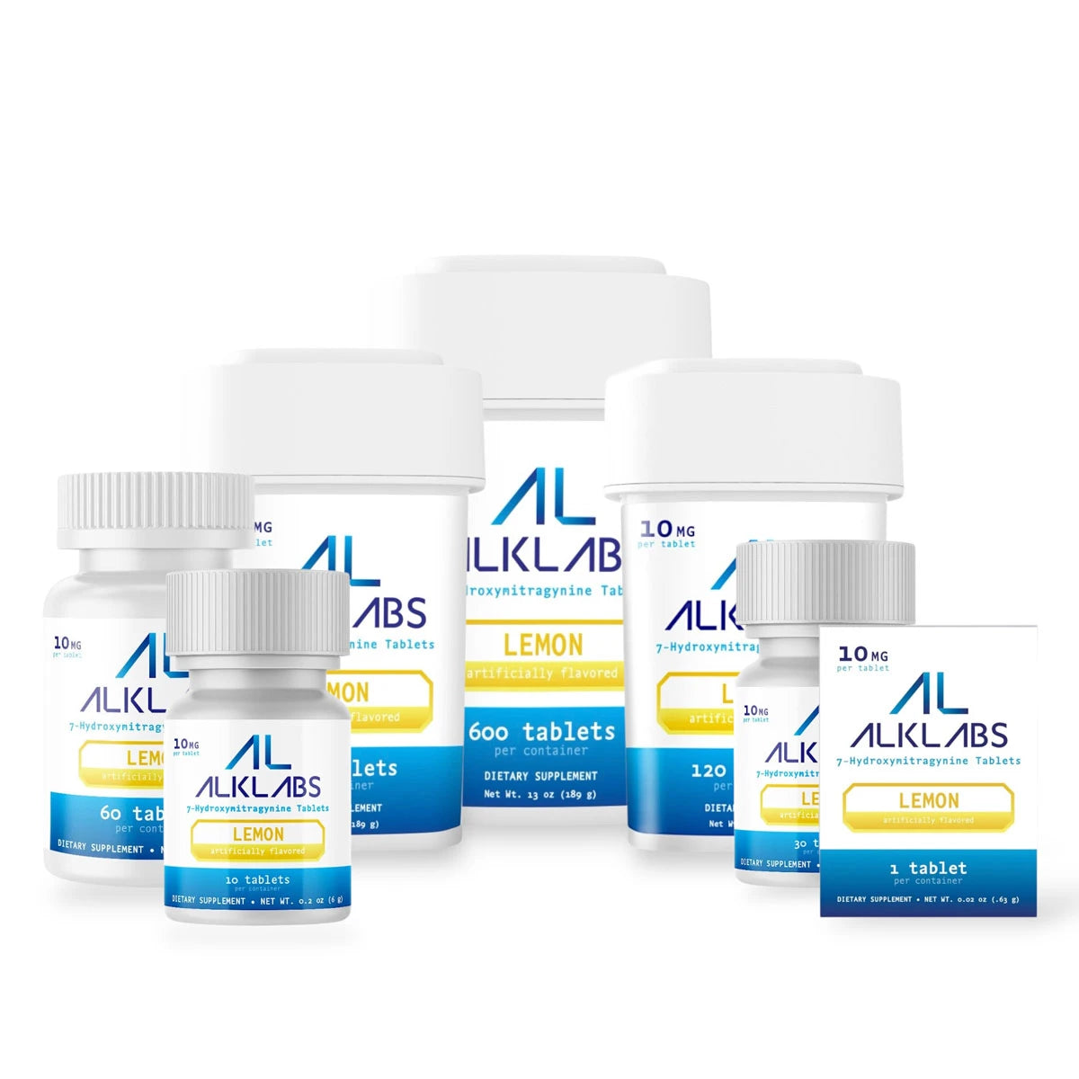 AlkLabs 7-Hydroxymitragynine Lemon 10MG Tablet