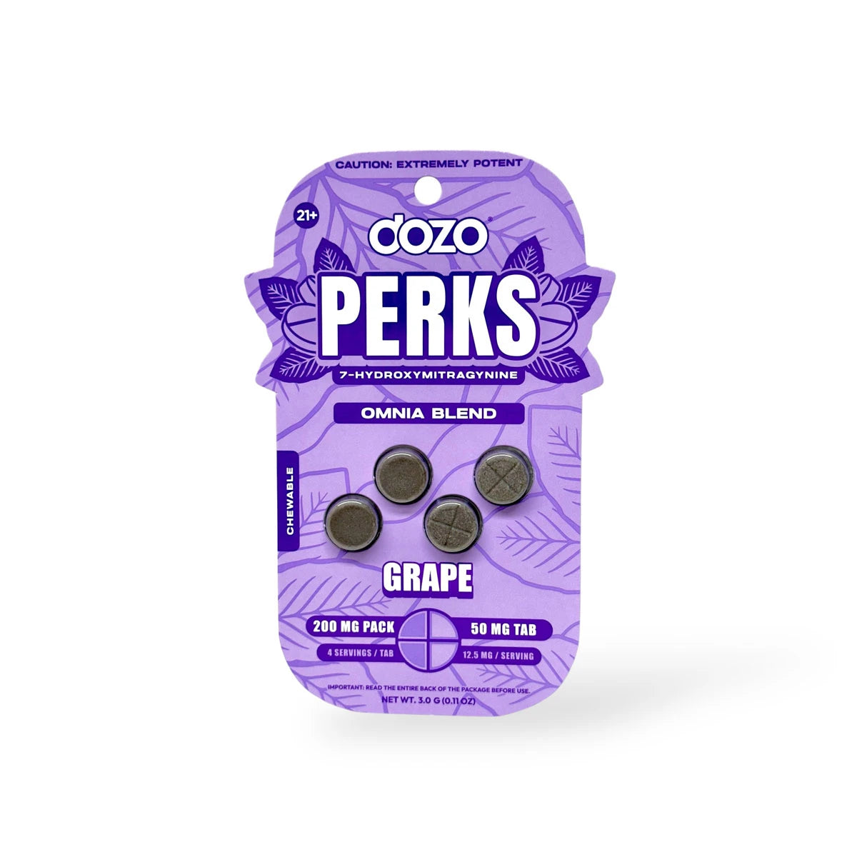 Dozo Perks Maximum Strength 7-OH Omnia Blend Grape | 50MG
