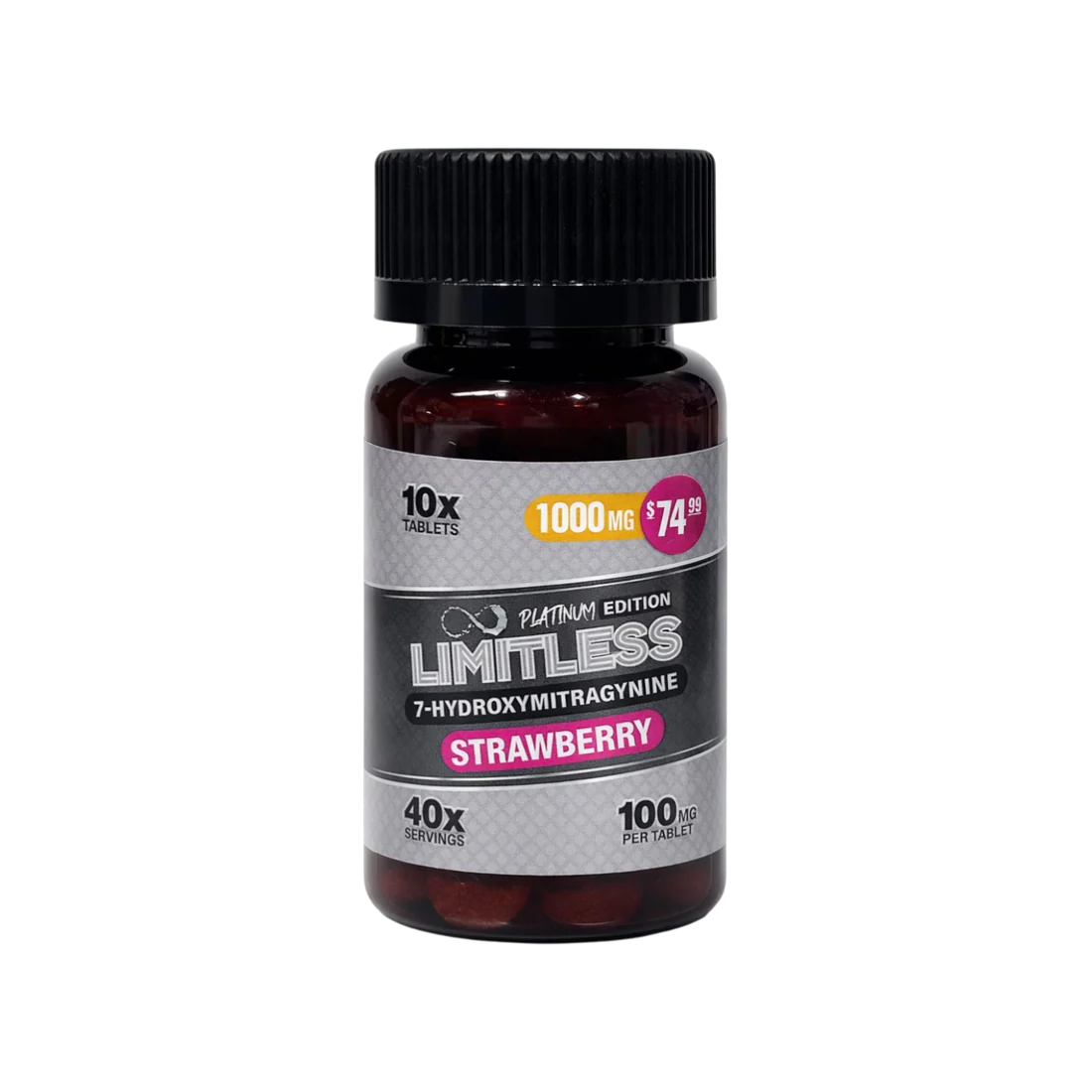 Limitless Platinum Edition 7-OH Tablets | 1000MG 10 Count