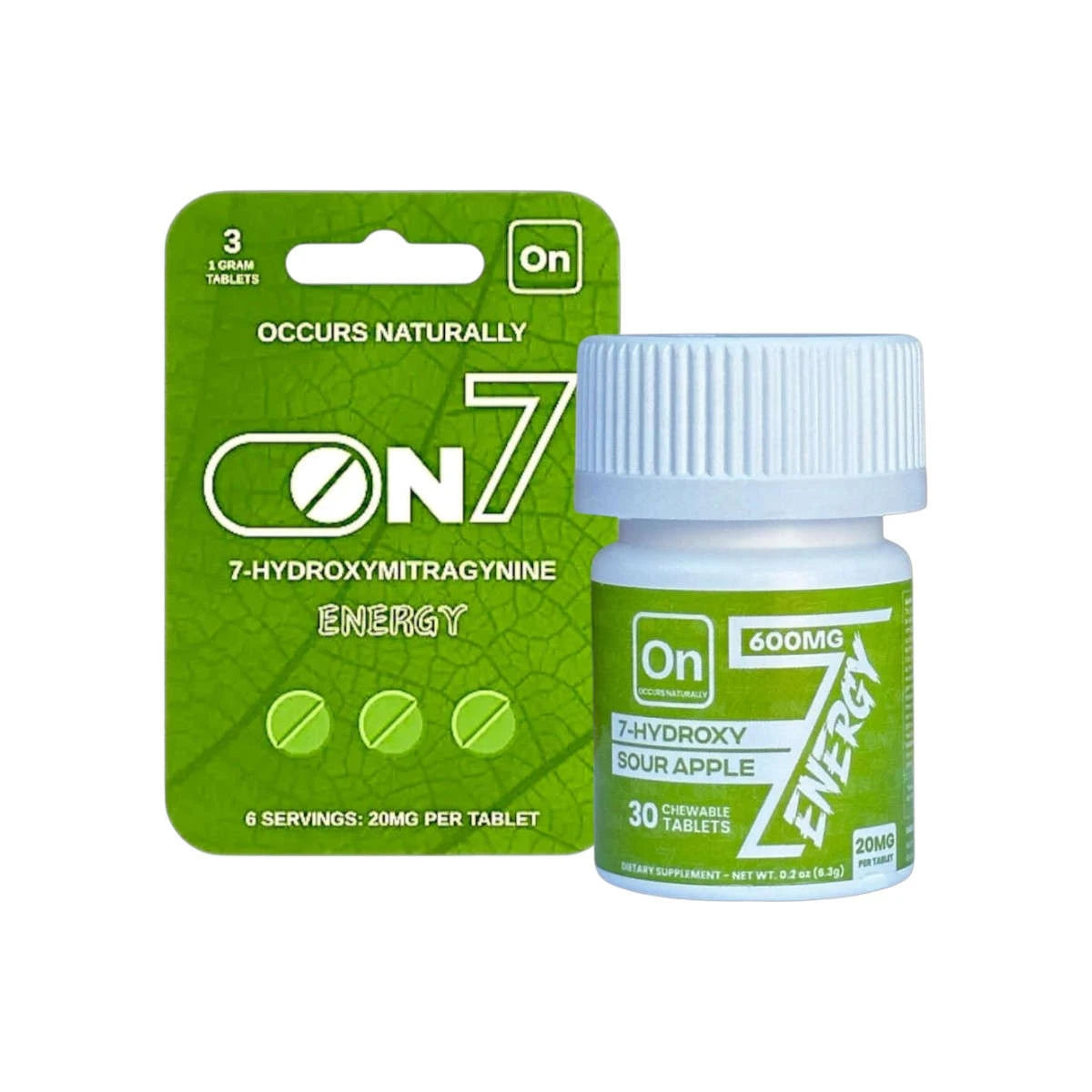 On7 Kratom 7-Hydroxymitragynine Tablets Energy | 20MG