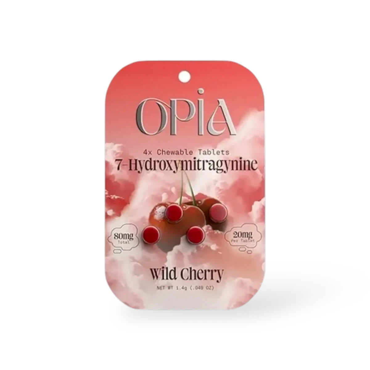 Opia 7-Hydroxymitragynine Chewable Tablets Wild Cherry 80MG