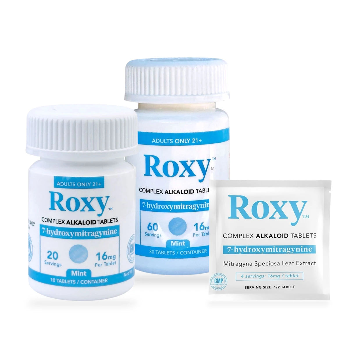 Roxy Complex Alkaloid 7-Hydroxymitragynine Tablets