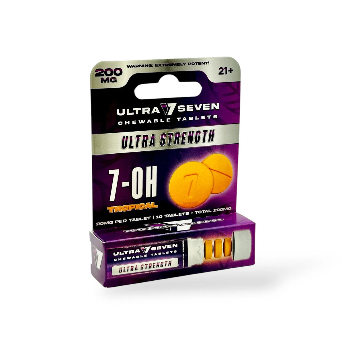 Ultra Seven Ultra Strength 20MG 7-OH Tropical Chewable Tablets | 10CT