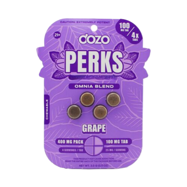 Dozo PERKS Omnia Blend Grape 100MG Tablets | 4CT